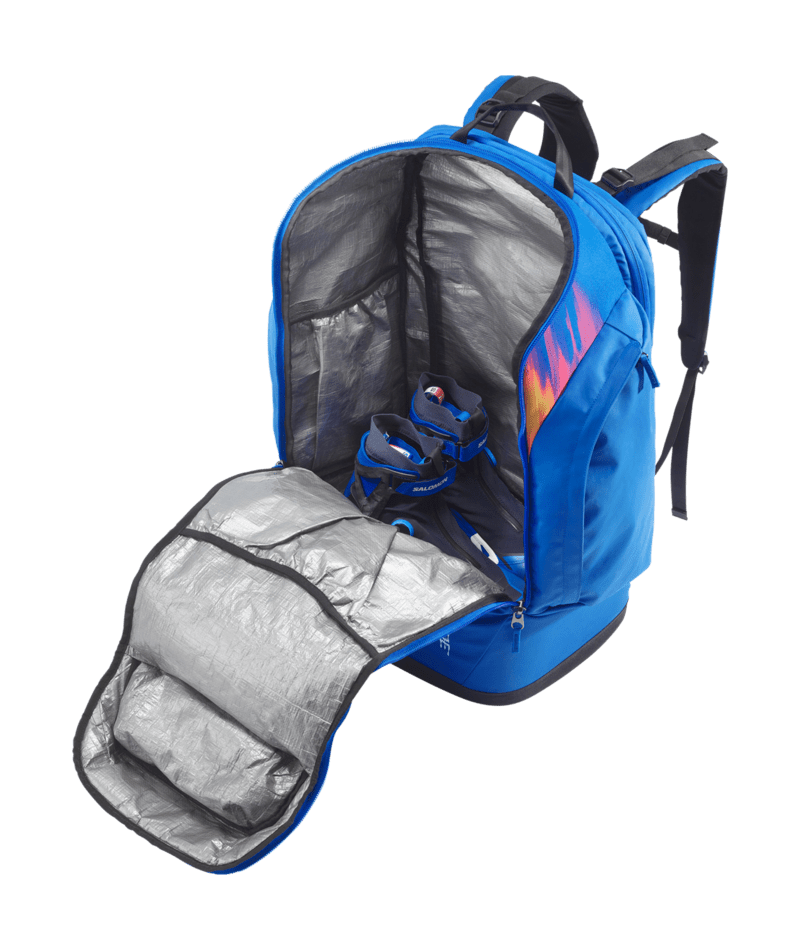 Salomon GO TO SNOW 50-RACE BLUE-Fiery Red-Safety táska (RACE BLUE / Fiery Red / Safety Yellow), 4. nézet