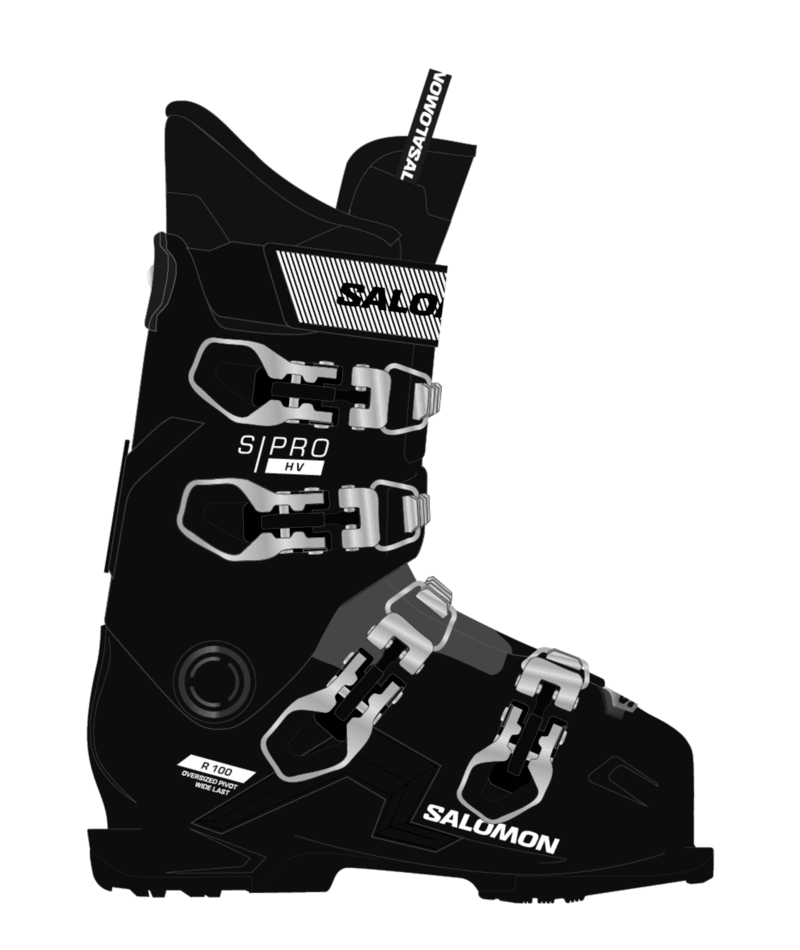 Salomon S/PRO HV R100 GW sícipő (White / Black)