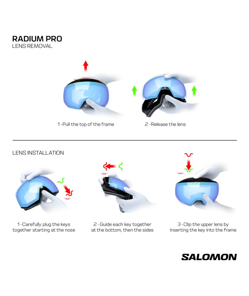 Salomon RADIUM PRO SIGMA +1 LENS síszemüveg (White), 5. nézet