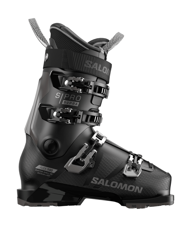 Salomon S/PRO SUPRA 100 sícipő (Black / Dark Grey Met.)