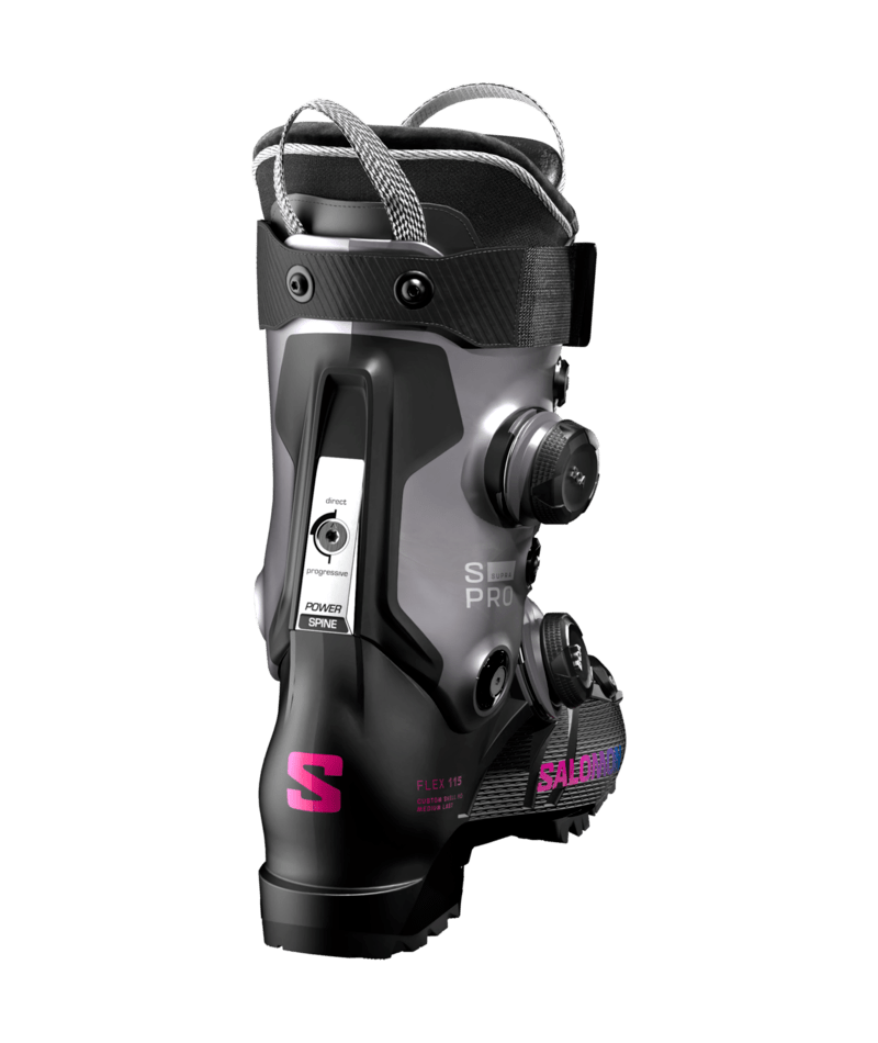 Salomon S/PRO SUPRA DUAL BOA 115 W sícipő (Black / Beluga Met.), 3. nézet