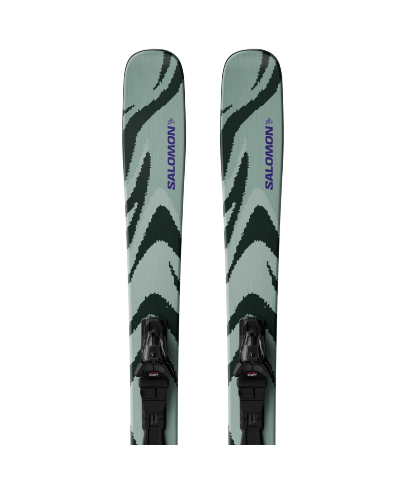 Salomon QST 92 + M10 GW L100 síléc (Iceberg Green / Dark Grey), 1. nézet