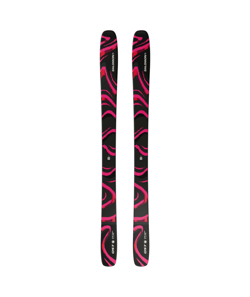Salomon QST 106 BLACK/PINK síléc (Black / Equipe Red), 2. nézet