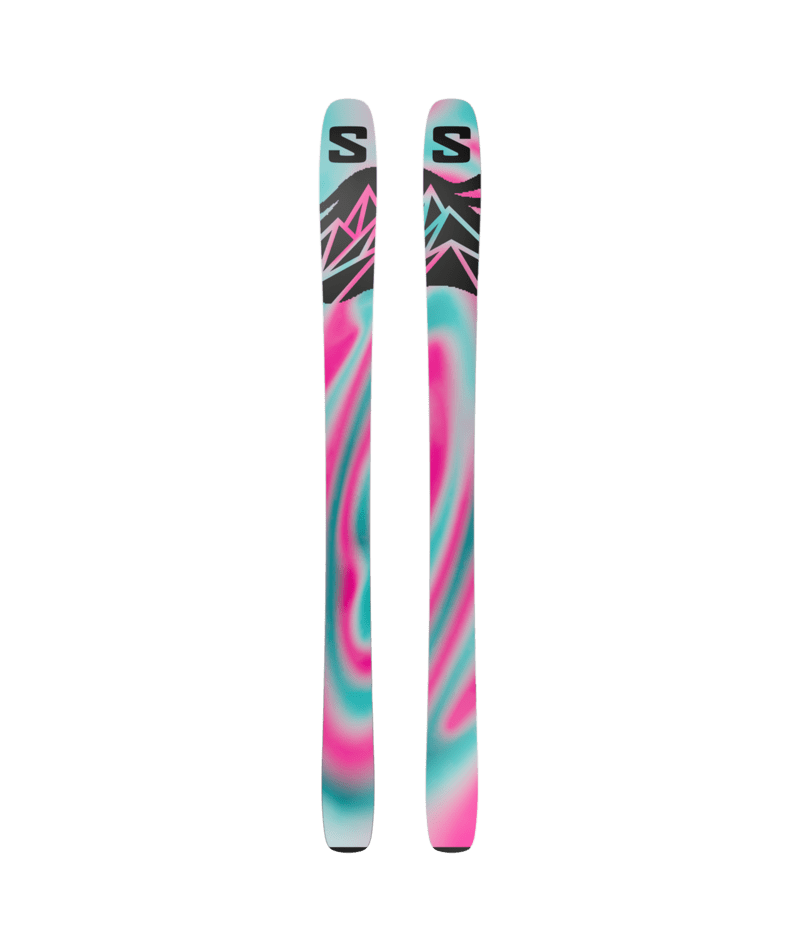 Salomon QST 106 BLACK/PINK síléc (Black / Equipe Red), 3. nézet